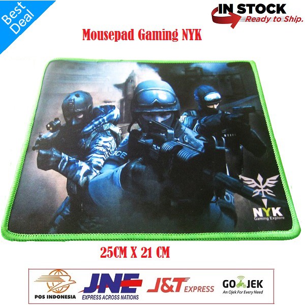 Mousepad Gaming NYK 25 X 21 Cm Jahit Pinggir