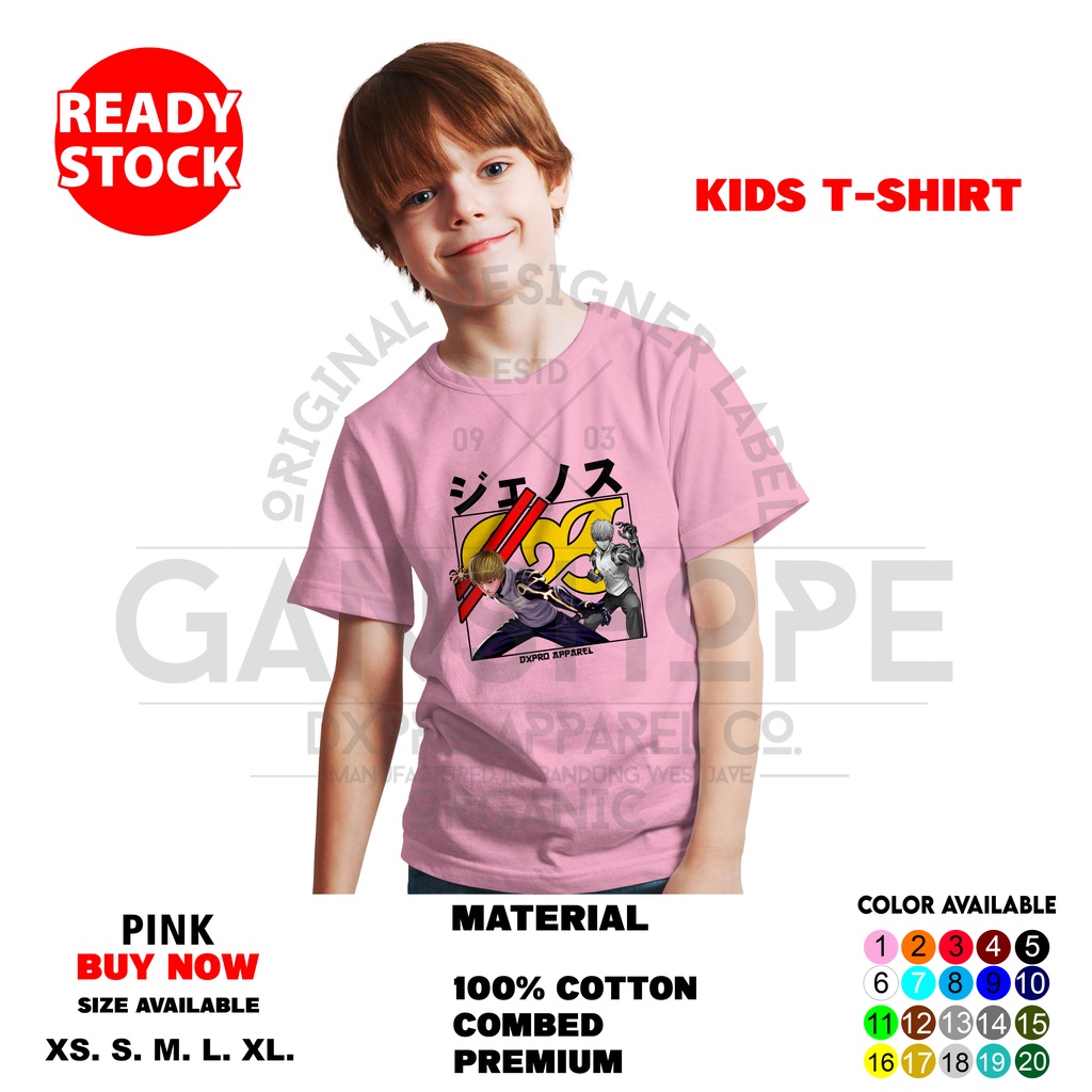 T-SHIRT KIDS ANIME ONE PUNCH MAN DEMON CYBORG