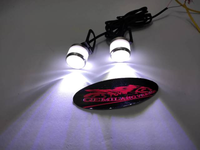 Lampu Lampu Led Flash RGB Eye Light Mata Elang Lamp Led Mata Elang Flash Light Sepasang-6