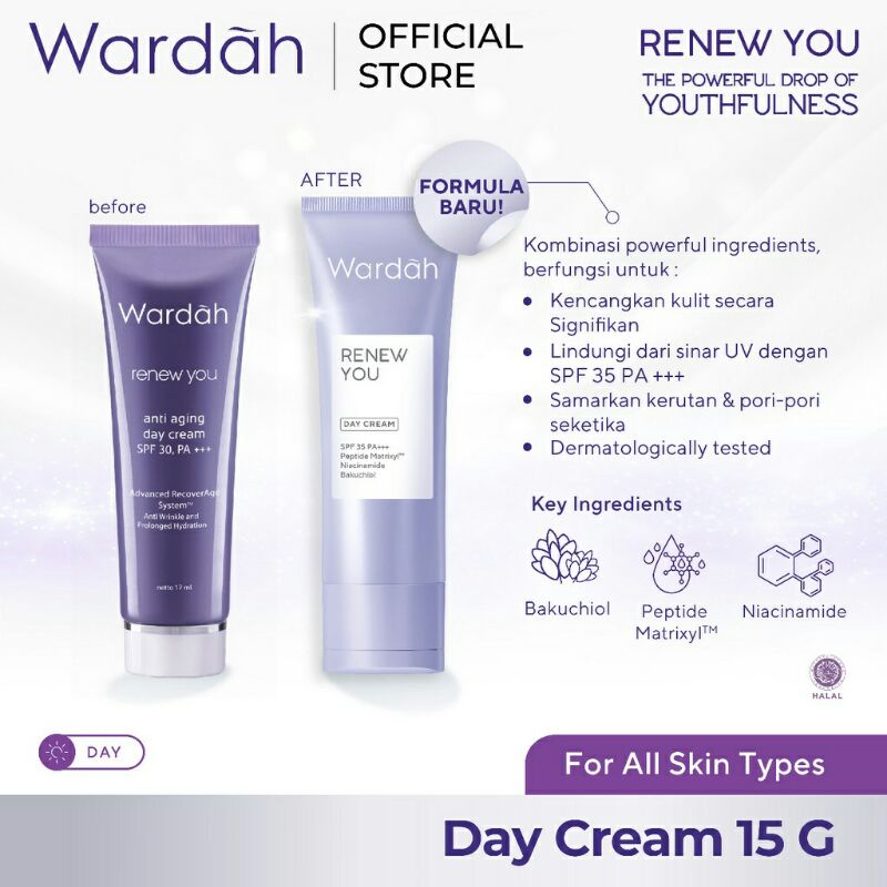 Wardah Renew You Day Cream - Anti Aging