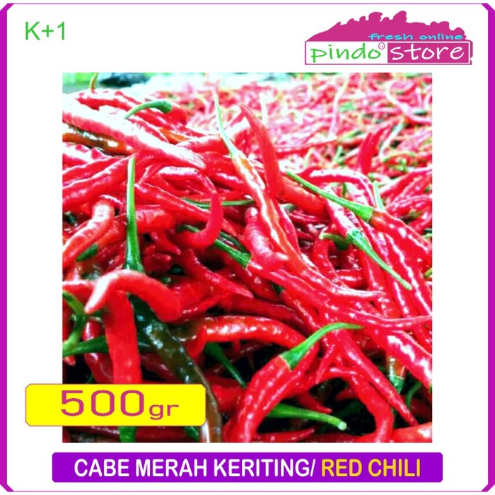 

CABE MERAH KERITING SEGAR DAN PILIHAN / RED CHILI 500 GRAM