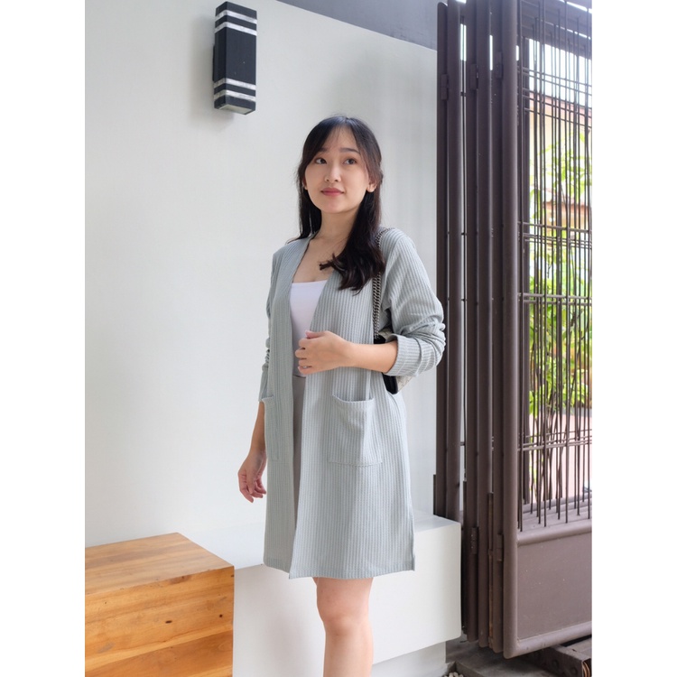 Kadaka O-0179 Outer Long Cardigan Premium Knit