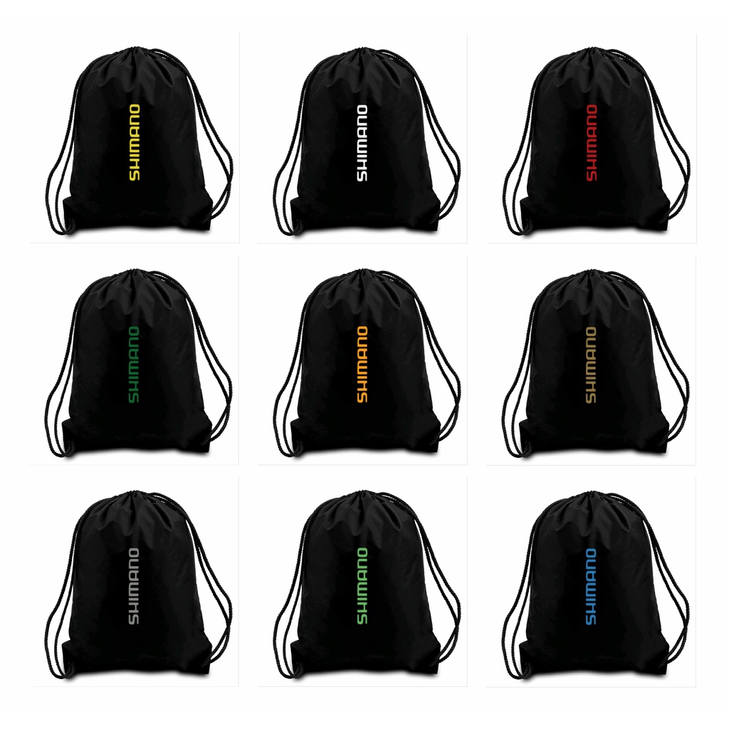 String Bag Terlaris Dengan Sablon flex Jepang 100% / tas serut shimano / New Stringbag sepeda shiman