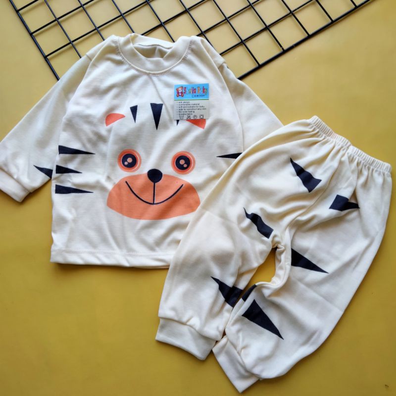 piyama bayi 3-18 bulan motif tiger