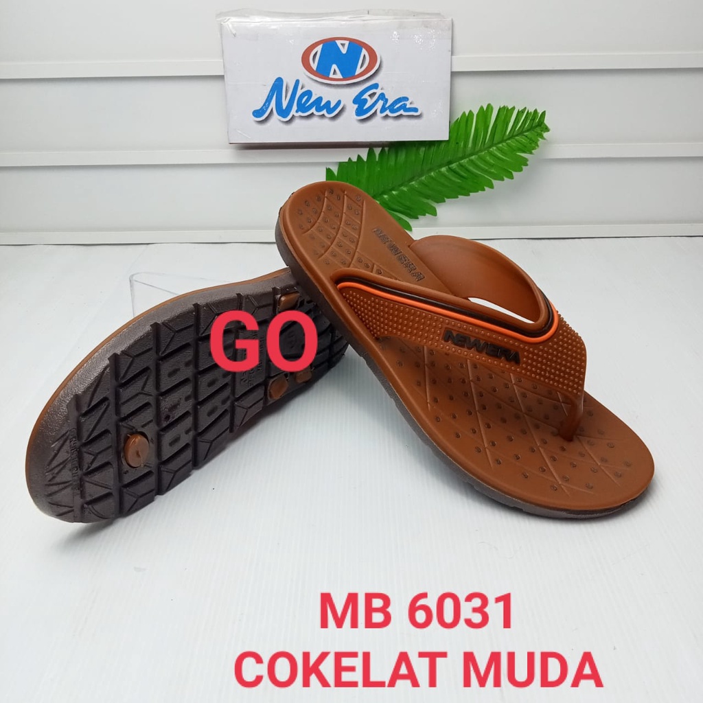 gof NEW ERA MB 6031 Sandal Jepit Pria Dewasa Casual Sendal Laki Perempuan Size 38-44