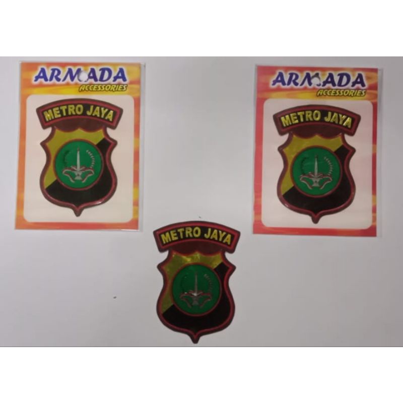 Stiker Kilap kaca Metro Jaya | Stiker motor Metro Jaya | Stiker Mobil Metro Jaya