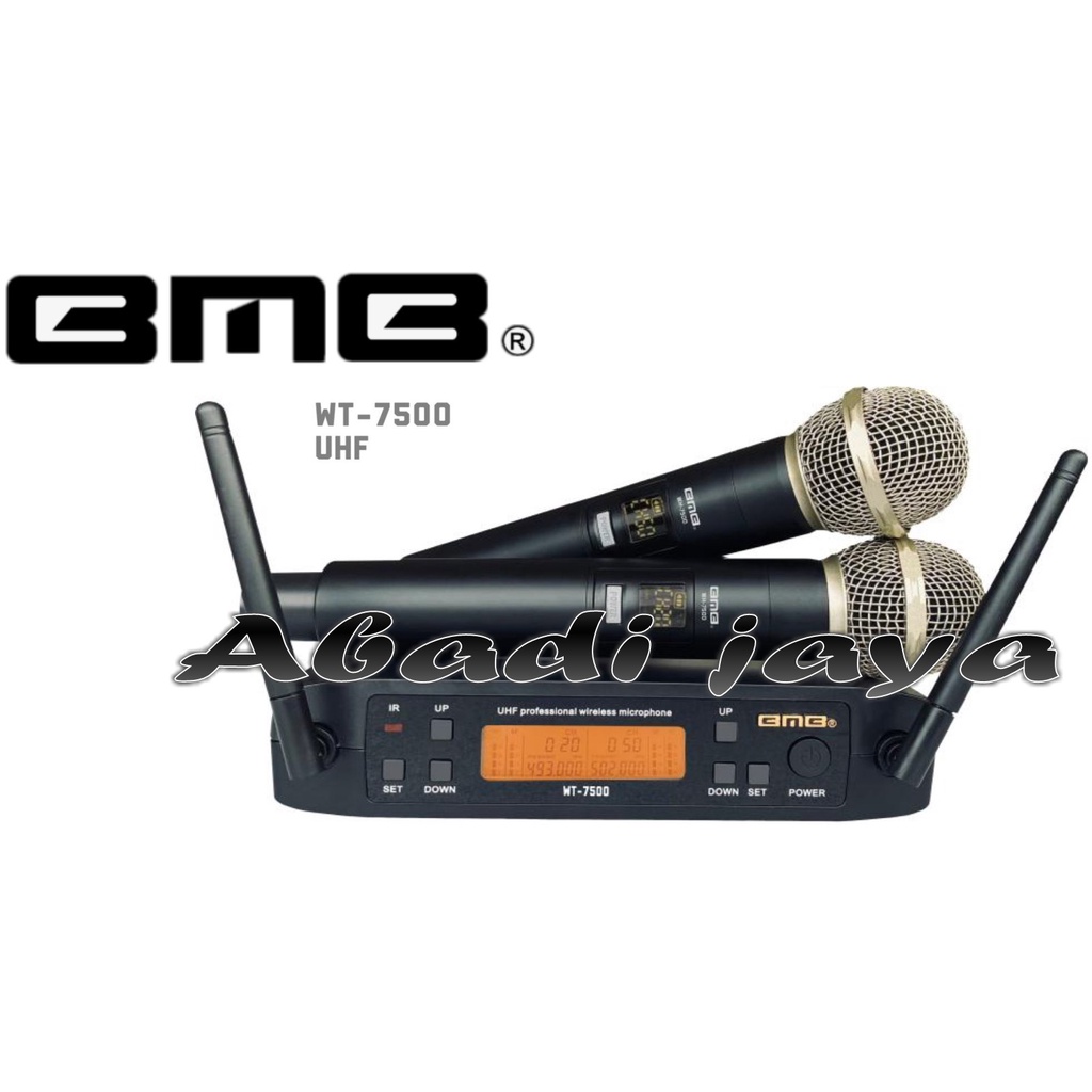 mic wireless profesional bmb wt 7500 wt7500 handhled original