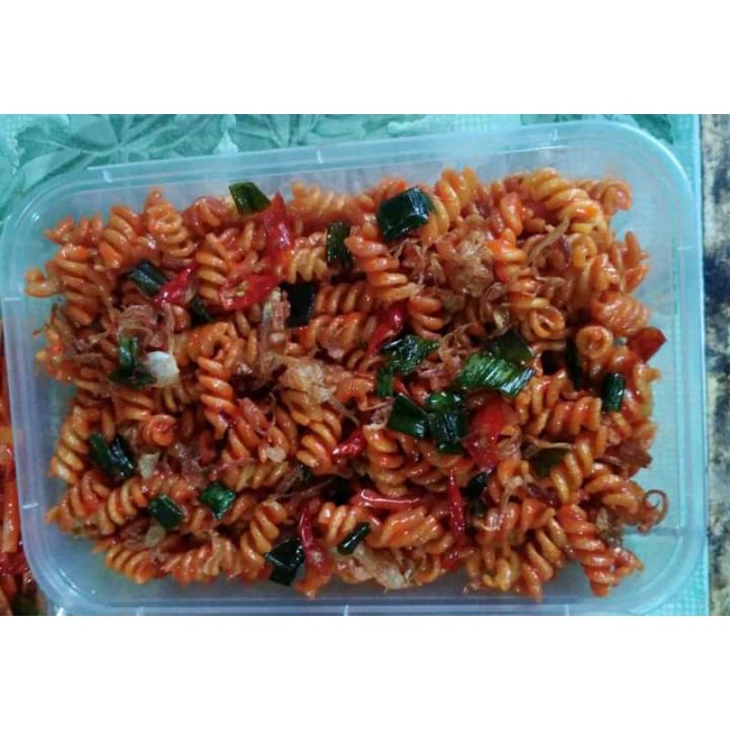 

SNACK RINGAN MAKARONI SPIRAL BUMBU BASAH