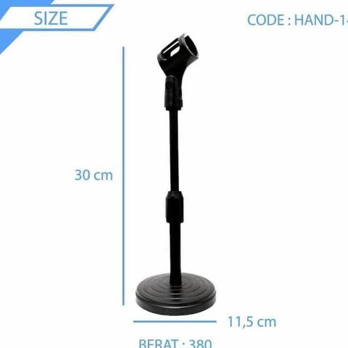 Selling Stand Mic Meja-Podium Untuk Holder Microphone Smule-Youtube-Hand-14