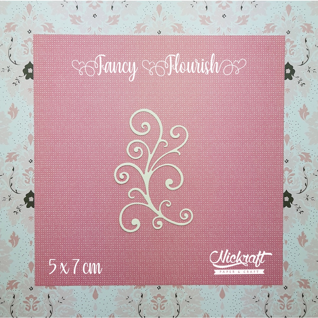 

FANCY FLOURISH (MFT) - Bahan Scrapbook Swirl Ulir