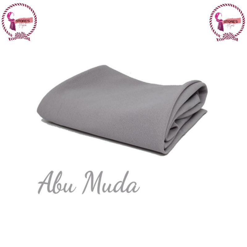 Pashmina Sabyan - Pasmina Polos Diamond Crepe-Abumuda