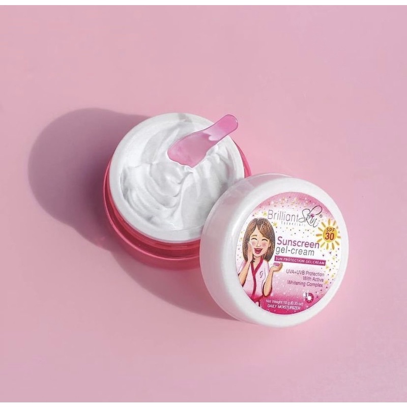 Sunscreen 10 gr (brilliant skin) ecer | cream siang brilliant skin