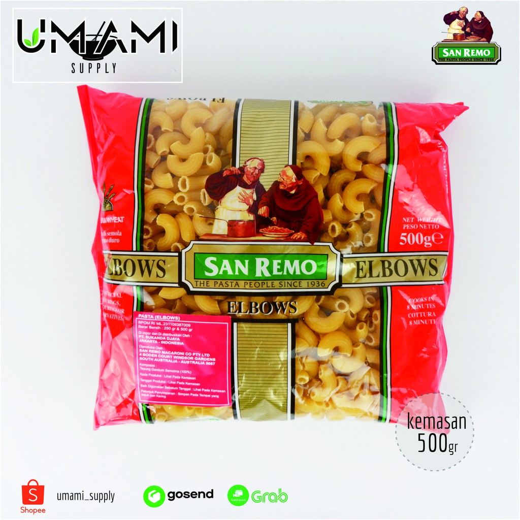 

San Remo - Macaroni / Makaroni Elbow Pasta - 500gr