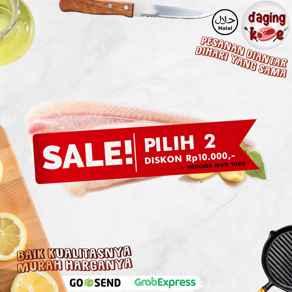 

IKAN DORI FILLET LOCAL 1 KG (FROZEN) SIAP OLAH DK168