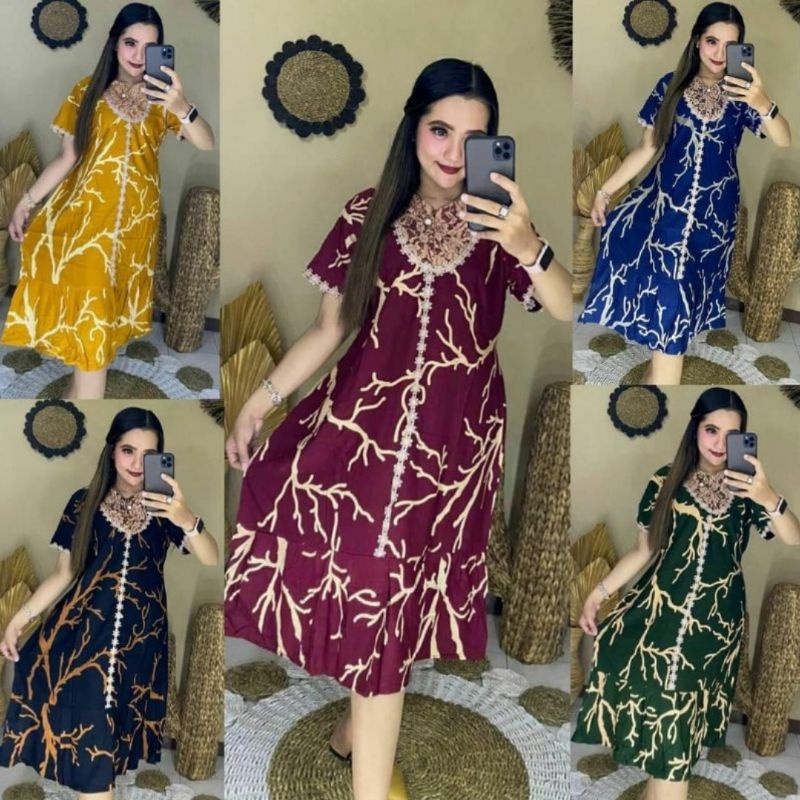 Daster Arab motif akar