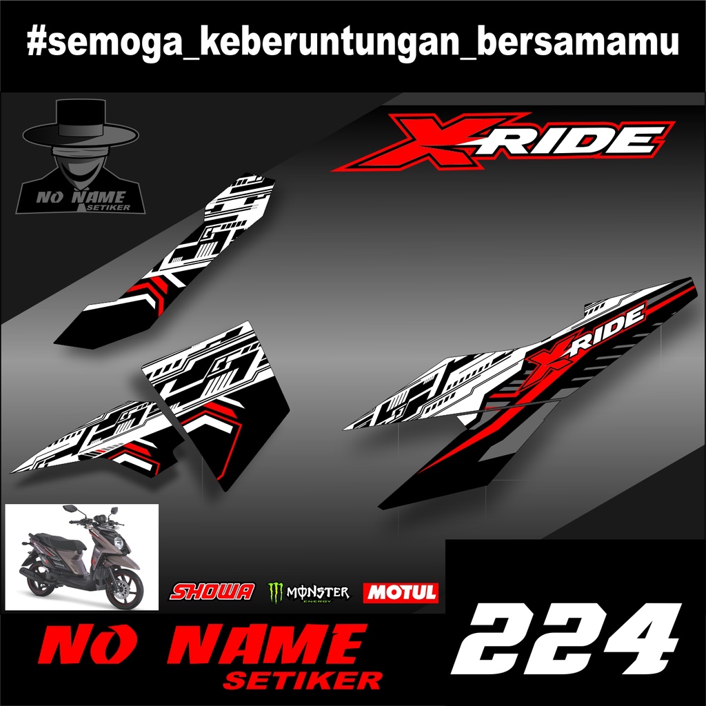 Striping X Ride(224)2013 2014 2015 2016 2017 2018 2019 stiker stricker setiker