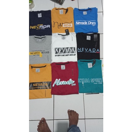 kaos Nevada cowok premium terbaru kaos cowok model kekinian kaos cowok polos murah