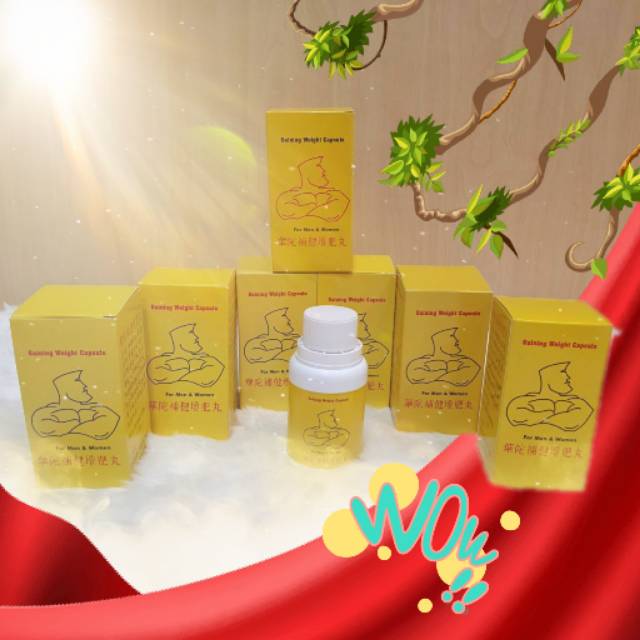 Original Gaining Weight Capsule Penambah Berat Badan Nafsu Makan Obat Gemuk Kemasan Baru