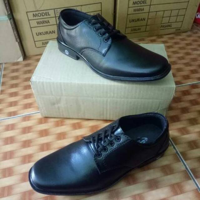 sepatu pantopel tali vantofel hitam kerja kantor