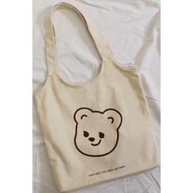 NEW Totebag Vintage Populer Tas Tote BIG Bahan Kanvas-BEAR