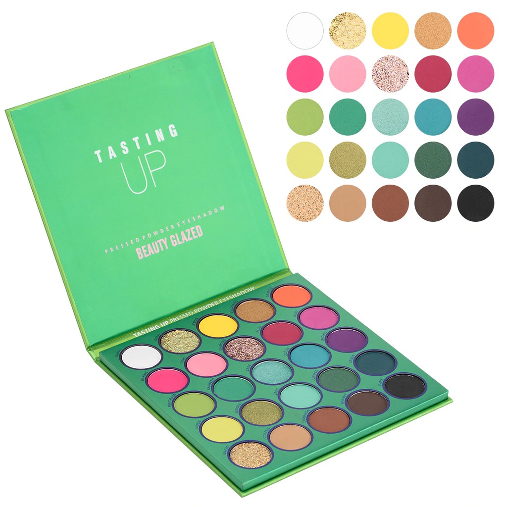 Beauty Glazed 25 Colors Eyeshadow Palette Eyeshadow Matte Eyeshadow Shimmer Eyeshadow Beauty Glazed