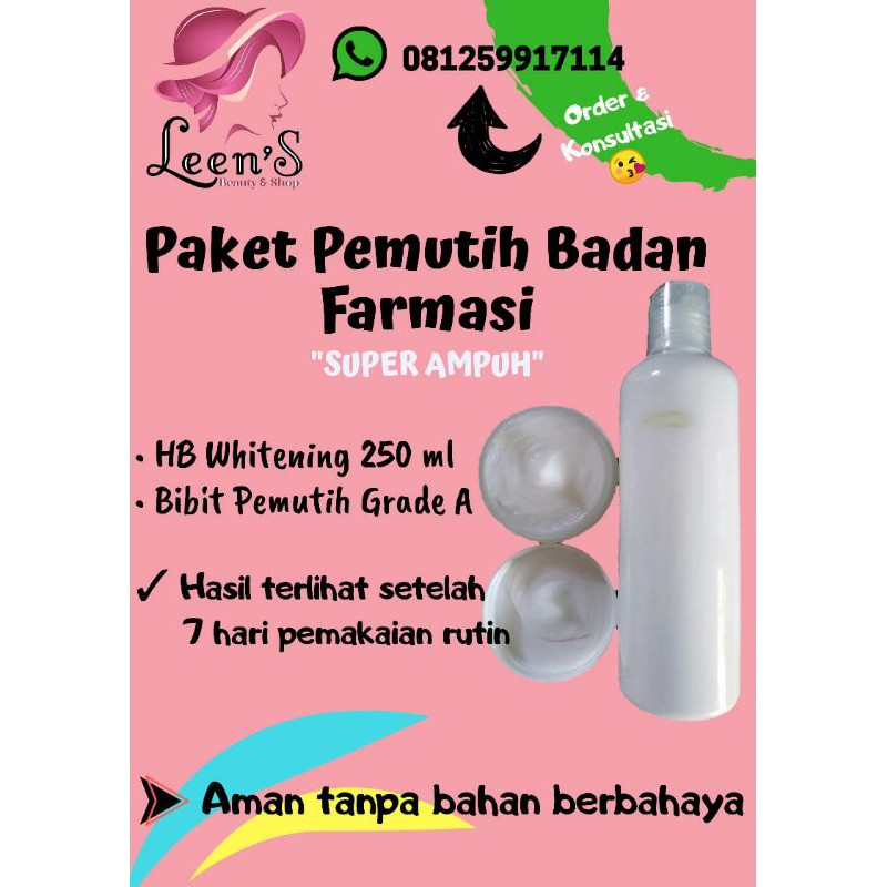 Pemutih badan Farmasi super ampuh