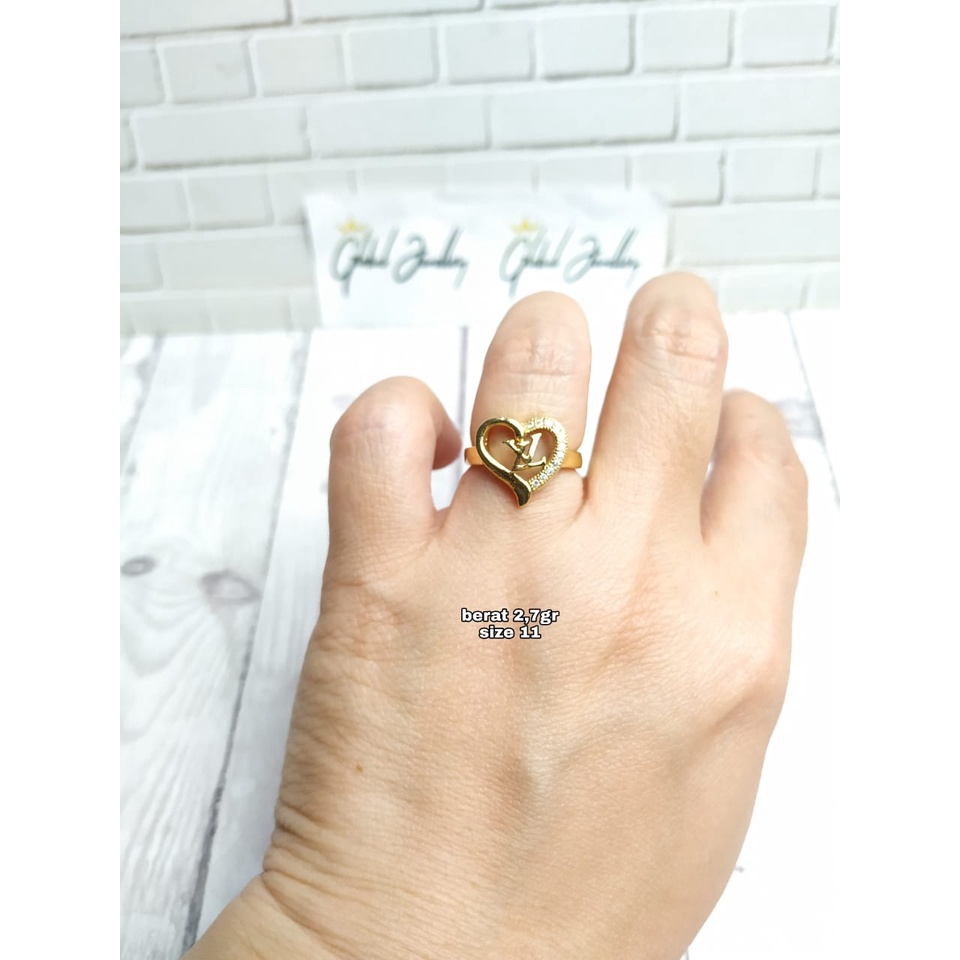 CINCIN LOVE MATA GOLD PERAK ASLI S925 GLOBAL JEWELLERY CK062