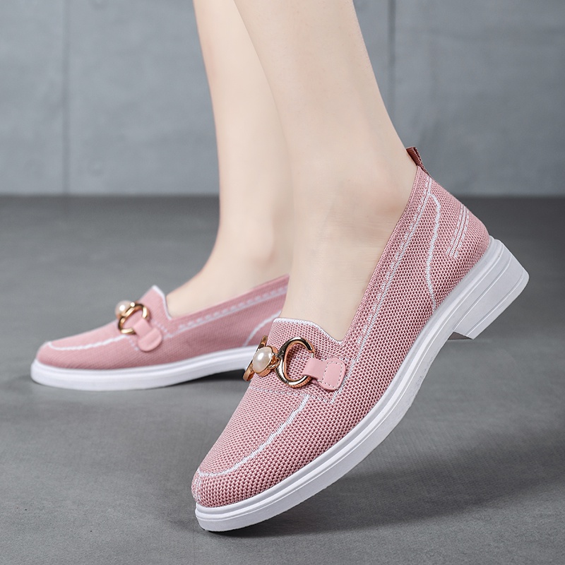 QINGSHUI Sepatu Wanita Kualitas Tinggi Sepatu Wanita Sepatu Wanita Dewasa Terbaru  Sepatu Loafers Wanita Sepatu Kasual Wanita