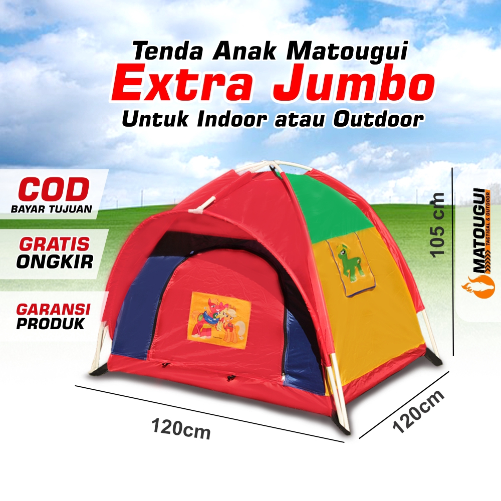 Tenda Anak AN8114 Camping Anak Outdoor Tent Kids Kemah 1.2m x 1.2m