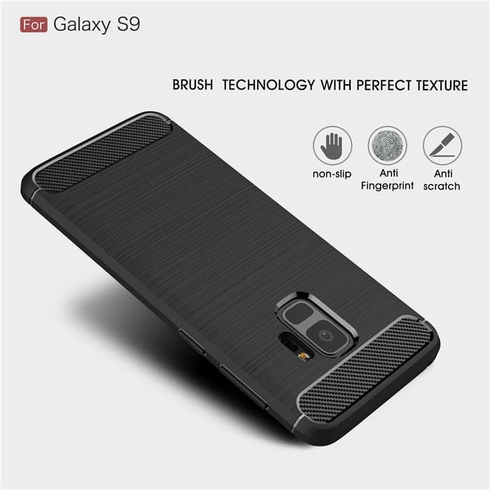 SAMSUNG S8 S9 S8 PLUS S9 PLUS S10 S10 PLUS Silicon Carbon Slim Fit Soft Case Premium