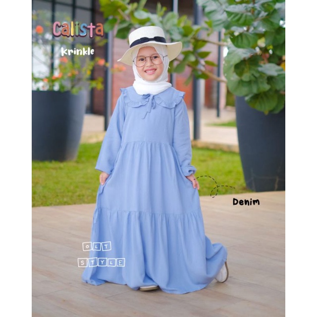 Terlaris GAMIS DANISHAA ANAK BABY-REMAJA 3-5 thn BAHAN katun jepang Keren