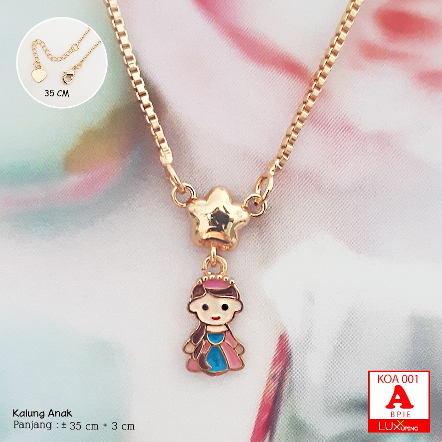 KOA 001 Kalung Anak Koye Kucing Marie Aristocats Winnie The Pooh Koye Xuping Anak Kalung Tsum Tsum Anak Kalung Lucu Perhiasan Anak Set Aksesoris Anak Perempuan Luxx Xuping