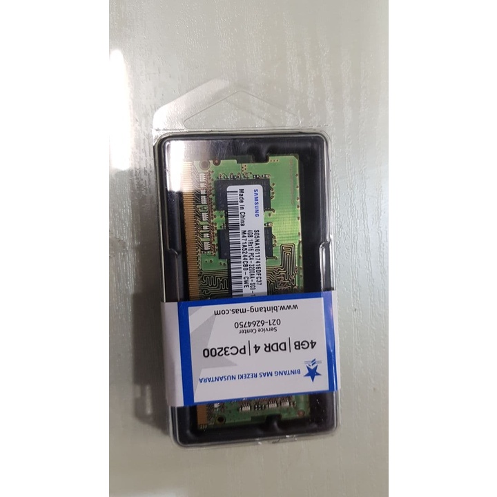 Ram Samsung Ddr4 4Gb 3200Mhz - Sodimm 3200 Mhz 4Gb Ddr4 Samsung - Garansi Resmi