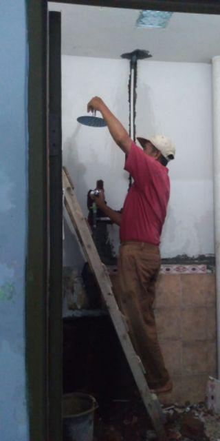 Paket Wall Shower Tanam Stainless Bulat 20cm