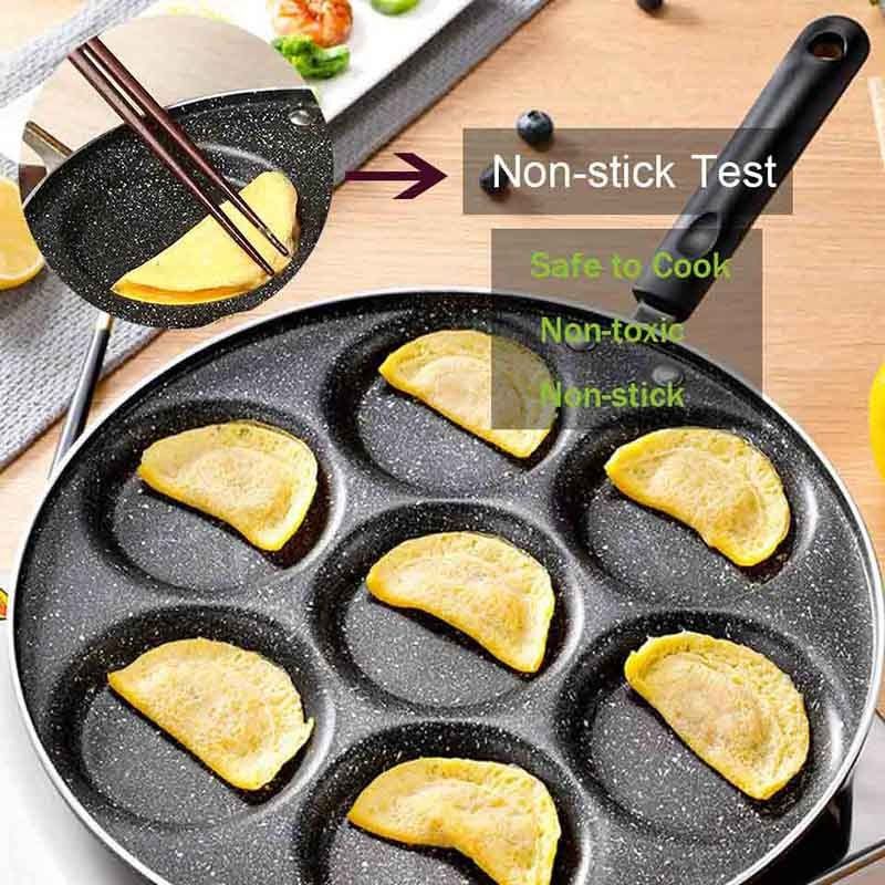 Teflon Goreng Telur Omelet 4 Lobang Panci Anti Lengket Fyring Pan TW-376