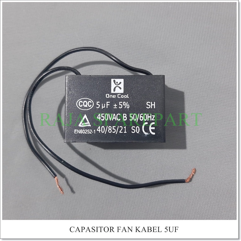 F5 Kapasitor Kipas Angin - CAPASITOR 5UF KABEL