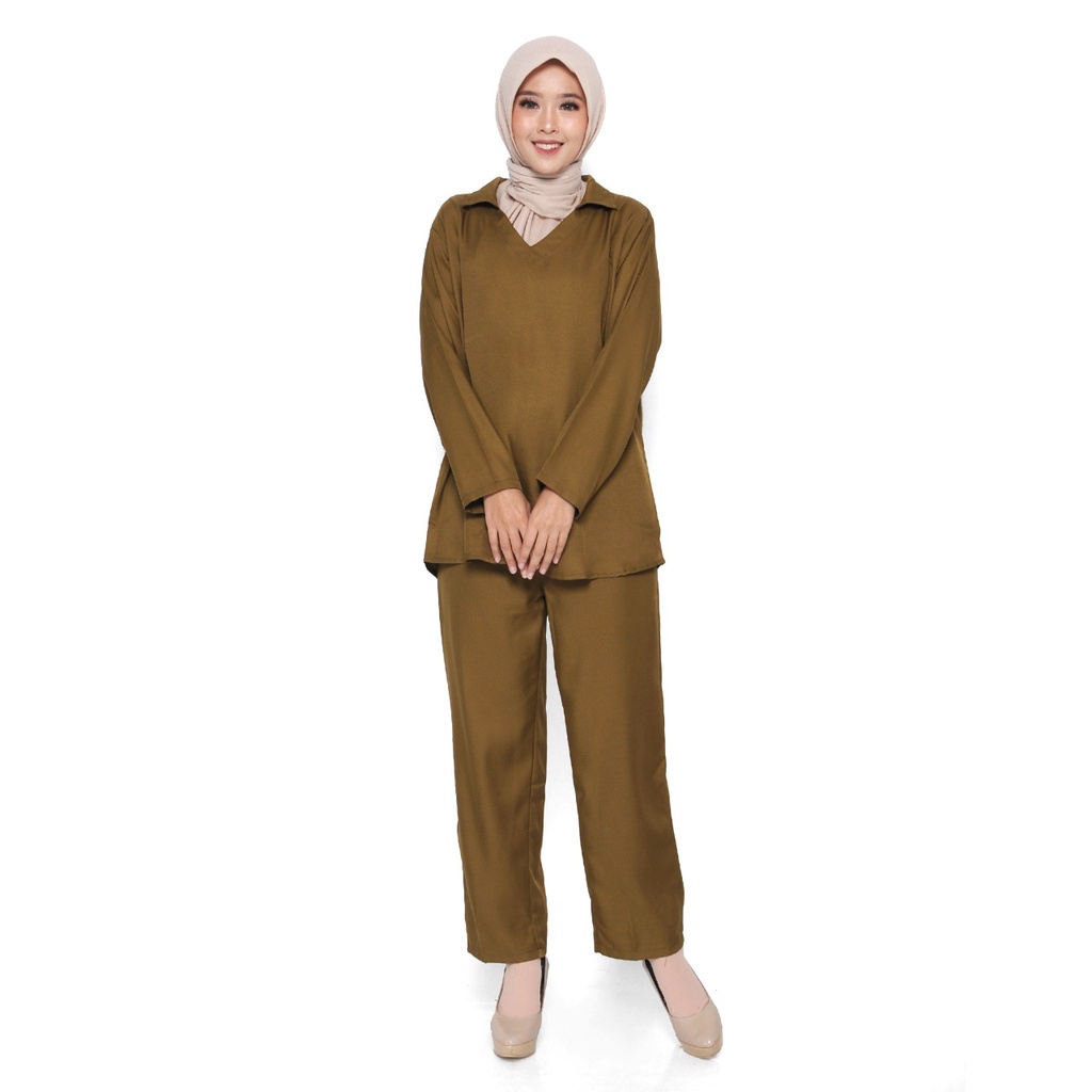 ONE SET SHAKILA PREMIUM SIZE JUMBO / SETELAN BAJU WANITA BAHAN SHAKILA / SETELAN BAJU CEWEK KEKINIAN KOREAN STYLE / SETELAN BAJU POLOS WANITA TERBARU PREMIUM