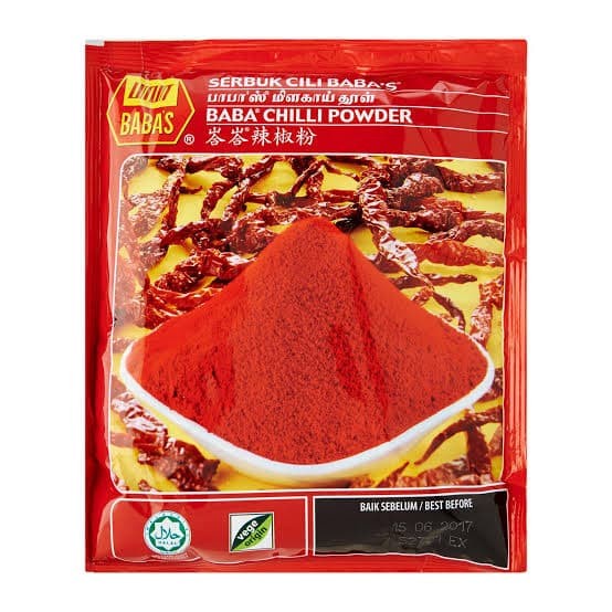 

ds001vv Baba'S Bubuk Cabai Cabe Babas Chili Powder Malaysia 250 Gr Fsfs201