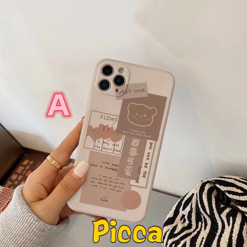 Soft Case Bahan Silikon Tpu Desain Beruang Pepsi Putih Susu Teh Antik Untuk IPhone 7 8 Plus 11 12 13 Pro MAX XR X XS MAX 6 6S Plus SE 2020