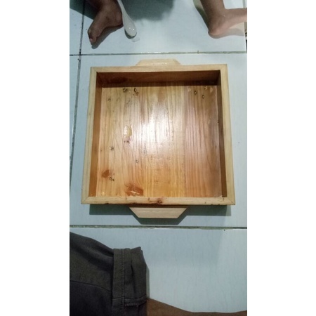 baki kayu napan kayu jati serbaguna 28cmx28cm