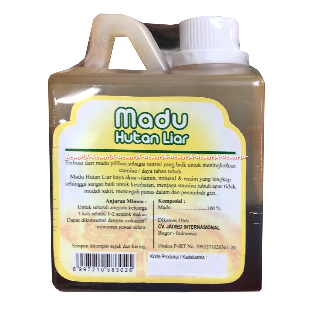 Jadied Honey Madu Hutan Liar 500 gr Madu Cair