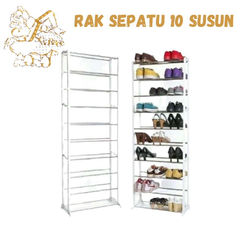 RAK SEPATU SUSUN 10 TINGKAT