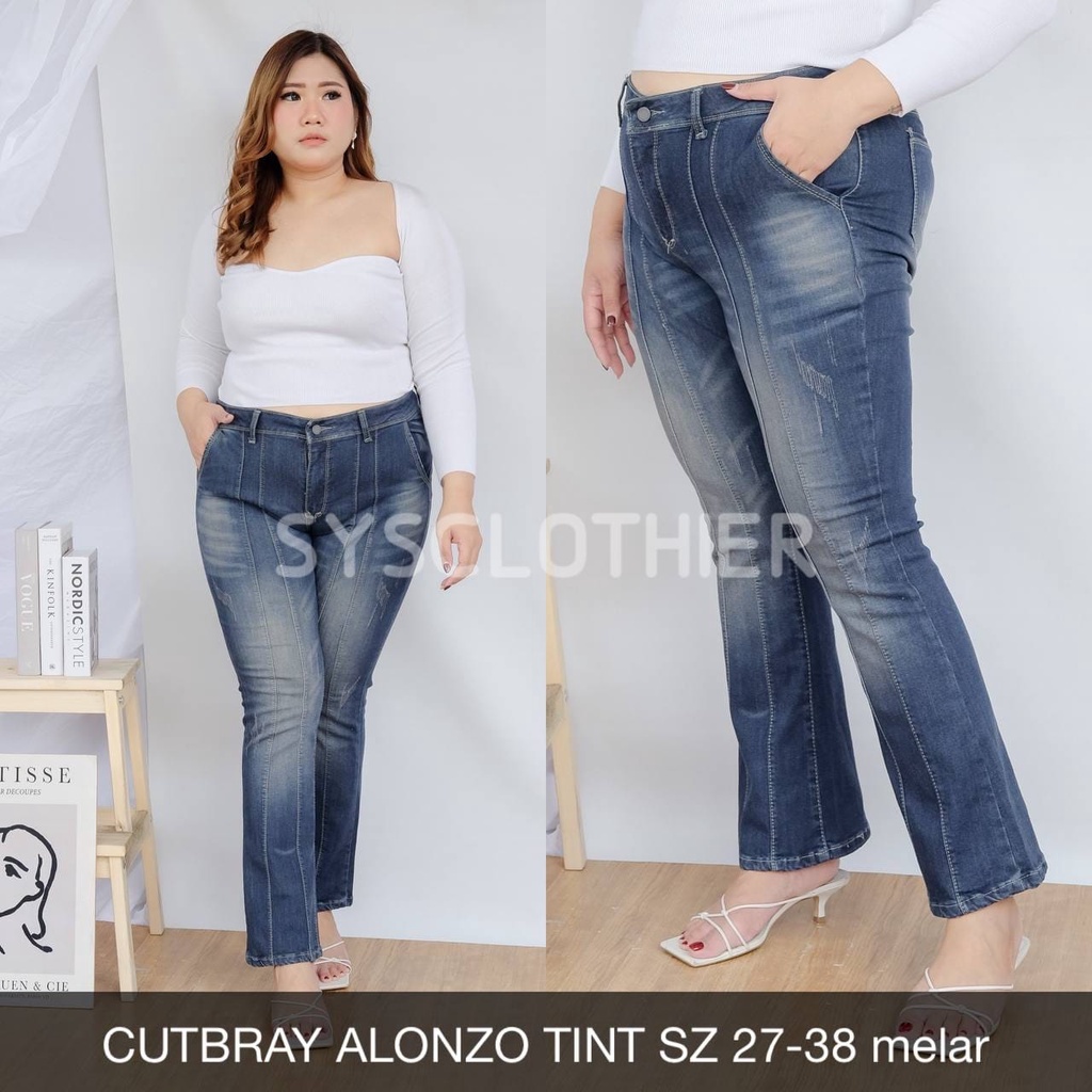 CELANA JEANS WANITA CUTBRAY ALONZO -SYSCLOTHIER