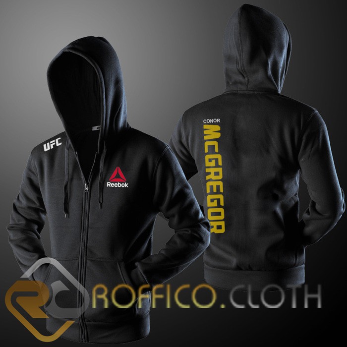 Jaket Hoodie Zipper Logo UFC Conor McGregor - Roffico Cloth