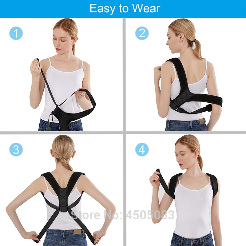 (MAINANKYU) Body Harness Korektor Postur Punggung Size M