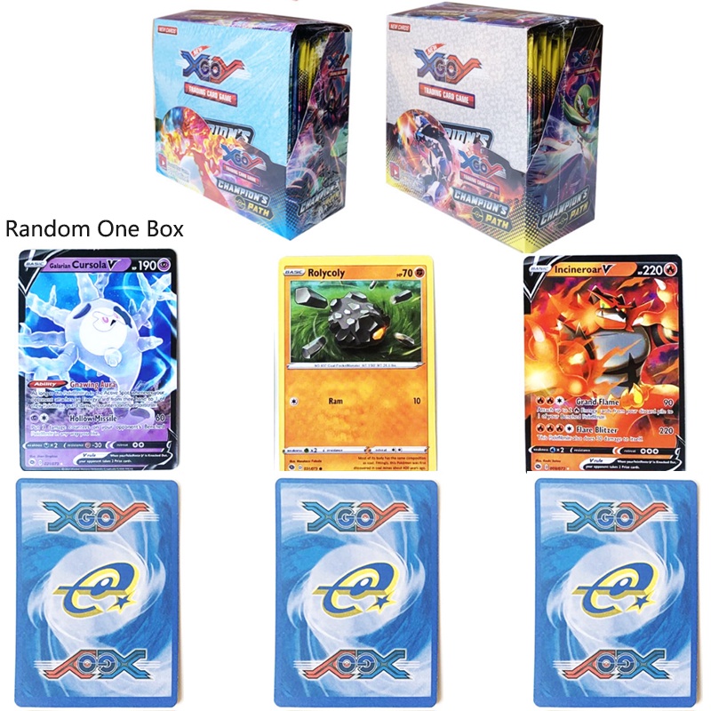 Random 324Pcs Pokemon Cards Pikachu Flash Card Box Collectible Kids Toy Gift Card Game toy for child