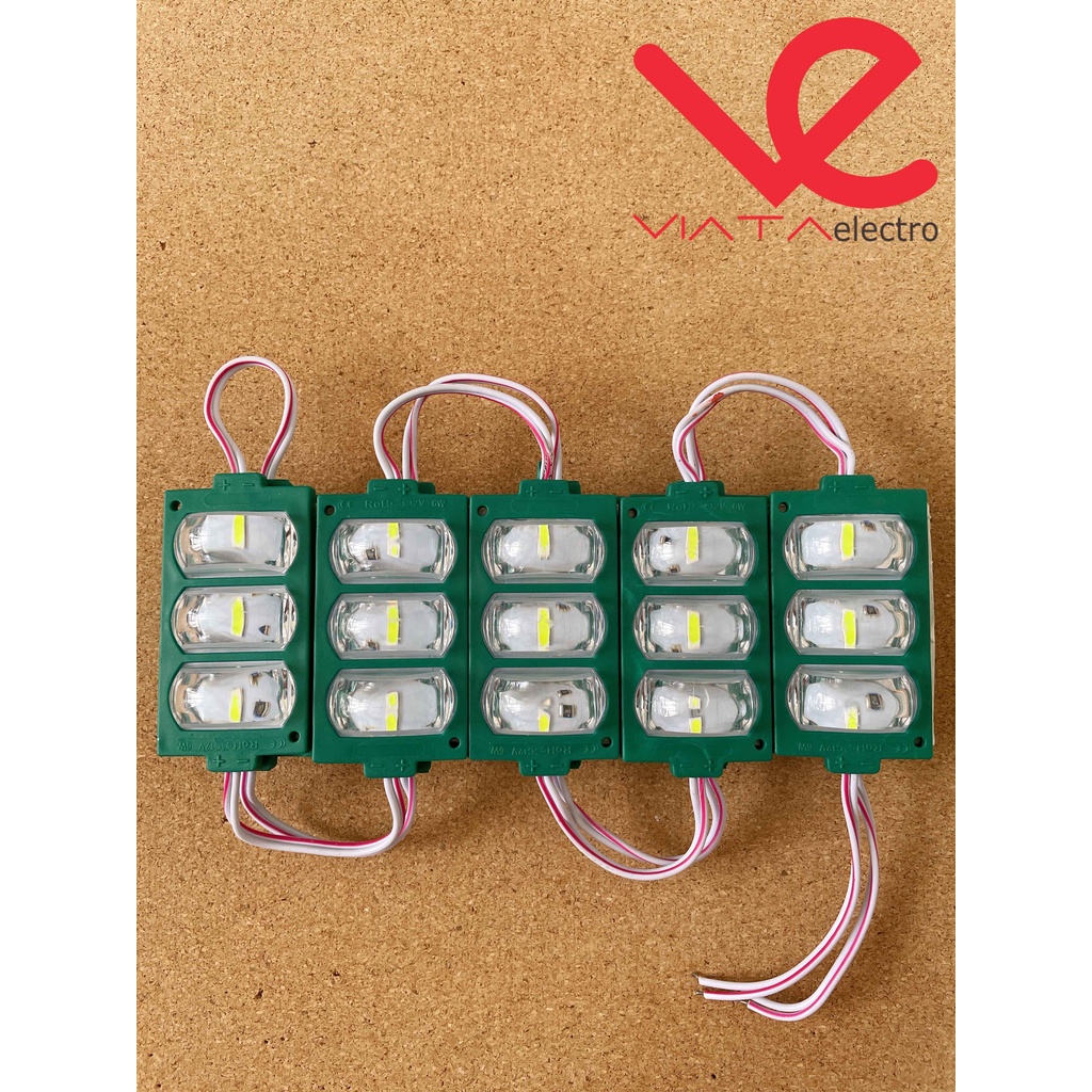 LED 3 MATA ULAT BULU KRISTAL 12V &amp; 24V LED 3 MATA KEONG VARIASI TRUK SUPER TERANG