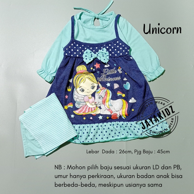 Gamis Bayi Perempuan Usia Baby Newborn 0 6 12 Bulan - Baju Muslim Dres Anak Bayi Perempuan 0 3 6 12 Bulan 1 Tahun-MINT-UNICORN