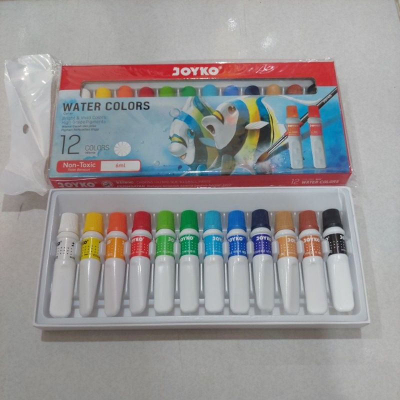 

Cat Air Joyko 12 Warna Watercolour / Titi Watercolour 12 Warna
