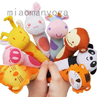 Miaomomanyoga Mainan Rattlehandbell Bentuk Boneka Plush 